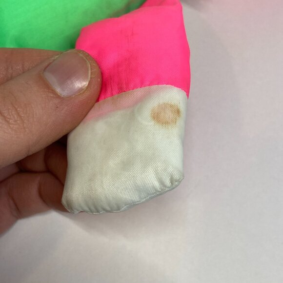 Vintage Rubber Faced Clown Plush Doll Toy Unbranded Red Green White 14" - Picture 6 of 14